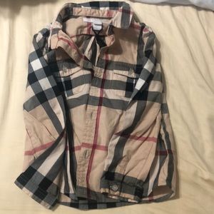 Boys Burberry button up